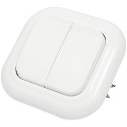 Двухклавишный выключатель Кунцево-Электро ВАЛЕНТИНА С56-034 - фото 16677277