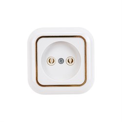 Одноместная розетка Кунцево-Электро ВАЛЕНТИНА РА10-266 - фото 16677442