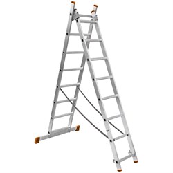 Алюминиевая двухсекционная лестница TDM ELECTRIC Народная ЛА - фото 16683799