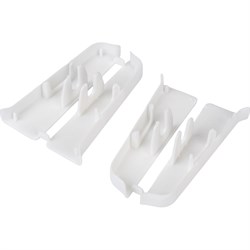 Торцевые заглушки для плинтуса DECONIKA Д-П70-Тп-Ф1 001 БЕЛ - фото 16684926