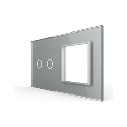 Панель для сенсорного выключателя и розетки LIVOLO BB-C7-C2/SR-15 - фото 16687543