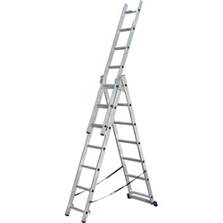 Трехсекционная алюминиевая лестница SMARTY SN011-307 - фото 16687714