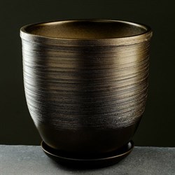 Цветочный горшок СИМАЛЕНД Черное золото - фото 16688122