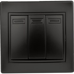 Тройной выключатель INTRO Plano - фото 16688390