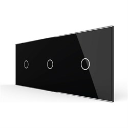 Панель для трех сенсорных выключателей LIVOLO BB-C7-C1/C1/C1-12 - фото 16689900