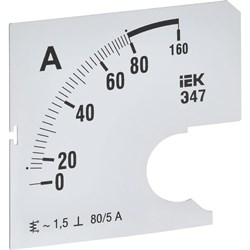 Сменная шкала к амперметру IEK э47 - фото 16690917