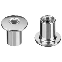 Декоративная мебельная плоская гайка ЦКИ М6x12x15 SW4 720 Ц. лам. (2 шт.) - фото 16691502