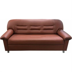 Трехместный диван Мягкий Офис паприка - фото 16692780