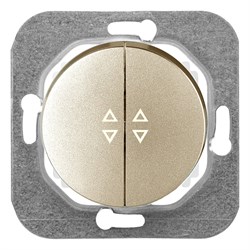 Двухклавишный проходной механизм выключателя BYLECTRICA ПРОВАНС - фото 16694560