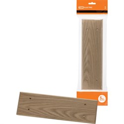 Универсальная деревянная накладка на бревно TDM ELECTRIC НБУ 1Пх4 280 мм, под покраску - фото 16694620