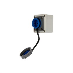 Настенная влагозащищенная розетка REXANT 111-125 - фото 16694757