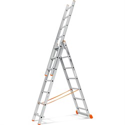 Трехсекционная лестница Эйфель Гранит 3х7 - фото 16697792