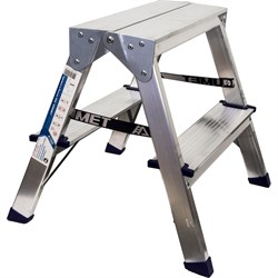 Двухсторонняя стремянка Алюмет A7202 - фото 16699387
