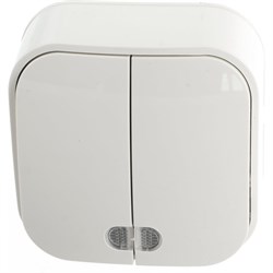 Двухклавишный выключатель IONICH 1426 - фото 16700843