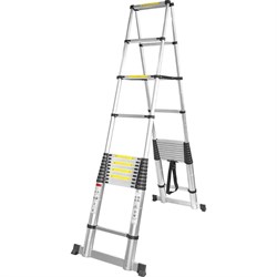 Телескопическая алюминиевая бытовая лестница стремянка Forsage F-UP540-2 - фото 16702156