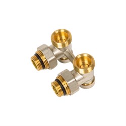 Угловой узел нижнего подключения радиатора RVC 11740 - фото 16702277