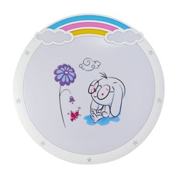 Настенно-потолочный детский светодиодный светильник Лючия Зайка-знайка SLC-148-2K - фото 16707995