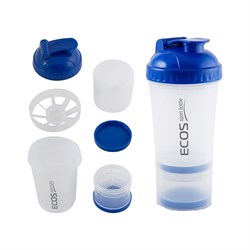 Двухсекционный спортивный шейкер Ecos HBS07 - фото 16709354