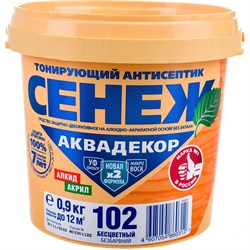 Антисептик для дерева СЕНЕЖ АКВАДЕКОР - фото 16709800