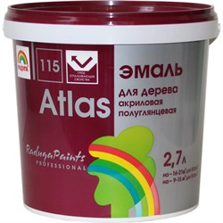 Эмаль для дерева под колеровку Радуга Атлас ВД-АК 115 - фото 16710982