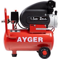 Поршневой масляный компрессор AYGER AFL24/260 - фото 16714532