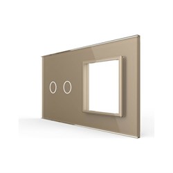 Панель для сенсорного выключателя и розетки LIVOLO BB-C7-C2/SR-13 - фото 16716914