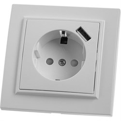 Одноместная розетка Stekker Эрна - фото 16717030