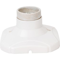 Керамический патрон-основание duwi E27 белый - фото 16724402