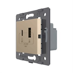 Розетка LIVOLO VL-FCUA18W.UC18W-2AP - фото 16724435