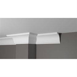 Ударопрочный влагостойкий потолочный карниз под покраску Decor-Dizayn DD08 - фото 16725668