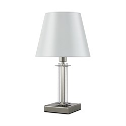 Настольная лампа Crystal lux NICOLAS LG1 NICKEL/WHITE - фото 16726165