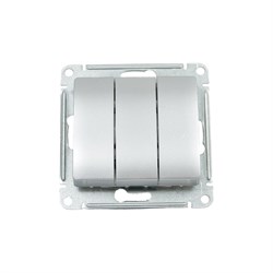 Трехклавишный механизм выключателя Systeme Electric Glossa - фото 16726587