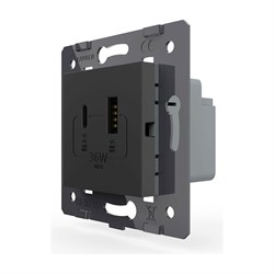 Розетка LIVOLO VL-FCUA18W.UC18W-2BP - фото 16727035