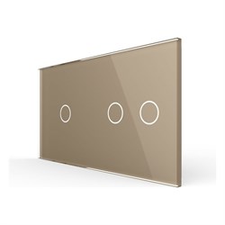 Панель для двух сенсорных выключателей LIVOLO BB-C7-C1/C2-13 - фото 16730029