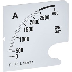 Сменная шкала к амперметру IEK э47 - фото 16730858