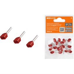 Штыревой втулочный изолированный двойной наконечник TDM ELECTRIC НШвИ 2 - фото 16732273