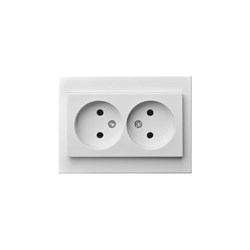 Двойная розетка LIREGUS Эпсилон IKL 16-109/409 E/B - фото 16733879