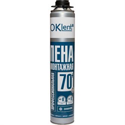 Профессиональная зимняя монтажная пена OKlent 70+ - фото 16734370