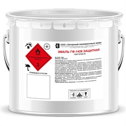 Защитная эмаль ЗАГОРСКИЙ ЛАКОКРАСОЧНЫЙ ЗАВОД ГФ-1426 - фото 16735110