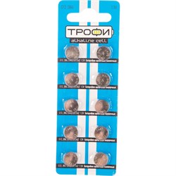 Батарейка Трофи G12 386 LR1142 LR43 - фото 16736094