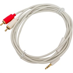 Межблочный кабель PROCAST cable M-MJ/2RCA.2 3,5mm miniJack TRS-2RCA male, 2m, белый НФ-00000423 - фото 16736647