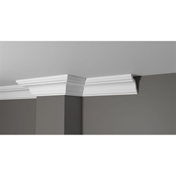 Ударопрочный влагостойкий потолочный карниз под покраску Decor-Dizayn DD44 - фото 16739214