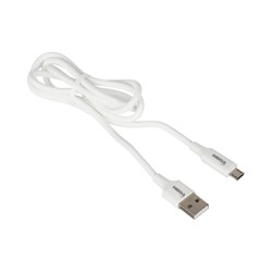 Кабель ProMega u28, 2,4a, 1м, usb - micro-usb, tpe, силикон, белый - фото 16741319