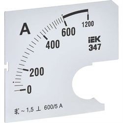 Сменная шкала к амперметру IEK э47 - фото 16742929