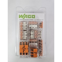 Универсальная трехпроводная клемма WAGO 221-613 - фото 16743079