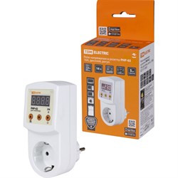 Реле напряжения в розетку TDM ELECTRIC РНР-02 - фото 16743963