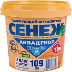 Антисептик для дерева СЕНЕЖ АКВАДЕКОР Х2-109 - фото 16744212