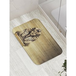 Противоскользящий коврик для ванной, сауны, бассейна JoyArty Бюст фараона - фото 16745360