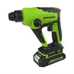 Аккумуляторный бесщеточный перфоратор GreenWorks GD24SDS1K2 - фото 16746544