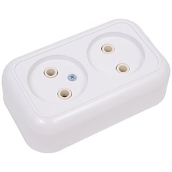 Двухместная розетка Кунцево-Электро ВАЛЕНТИНА РА10-382 - фото 16750467